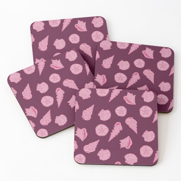 Item preview, pink shell pattern designed and sold by KitschByKate.