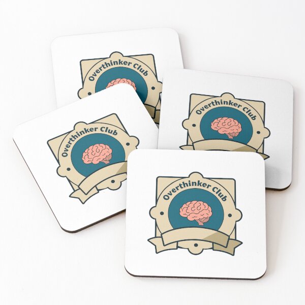 Item preview, Over thinker club merit badge designed and sold by MendaciousMina.