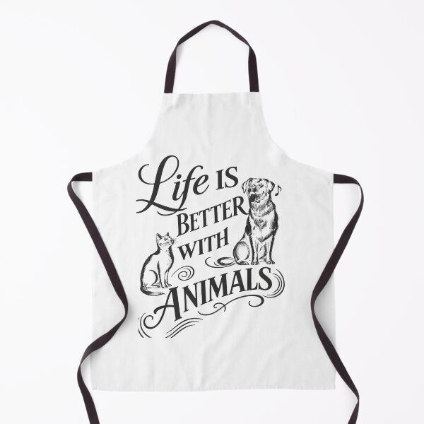 Item preview, Life Is Better With Animals – Cat & Dog Lover Quote Design designed and sold by bazstees54.