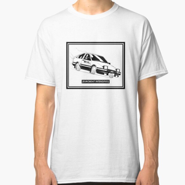 Eurobeat Intensifies AE86 Kansei Dorifto Initial D Car Classic T-Shirt
