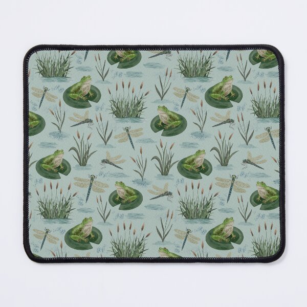 Item preview, Frog & Dragonfly Pattern designed and sold by Lauren Ullrich.