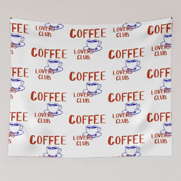 Item preview, Coffee Lovers Club Minimal Graphic Tee designed and sold by LitaBarc.