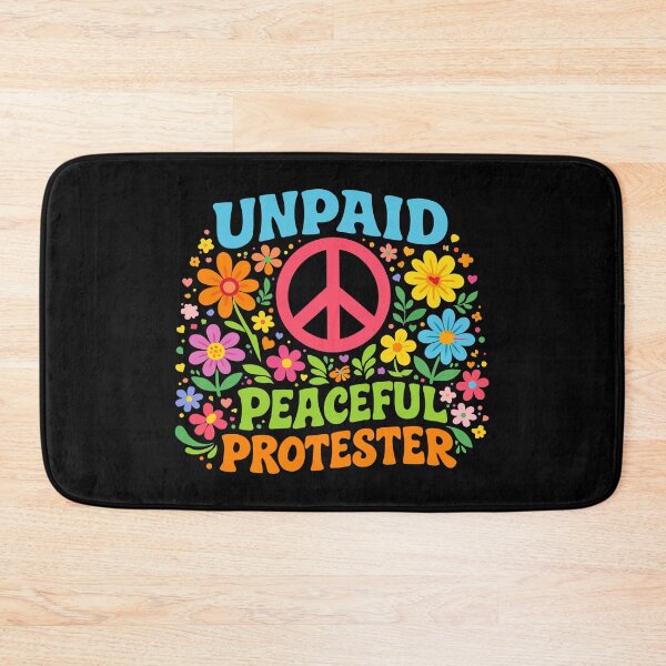 Item preview, Unpaid Peaceful Protester Retro Peace Activism designed and sold by HandicraftArt.