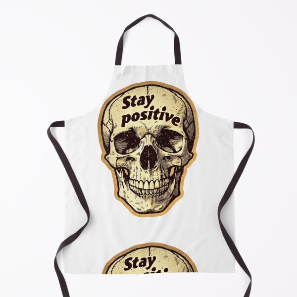Item preview, Stay positive skull designed and sold by MendaciousMina.