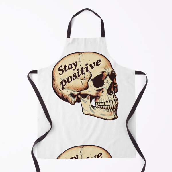 Item preview, Stay positive skull designed and sold by MendaciousMina.