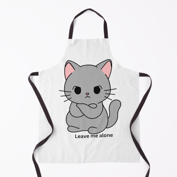 Item preview, Cute Angry Cat “Leave Me Alone” Kawaii Attitude Cat Design designed and sold by CozyMomDesigns.