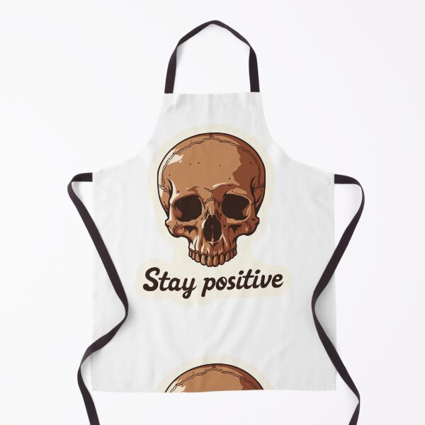 Item preview, Stay positive skull designed and sold by MendaciousMina.
