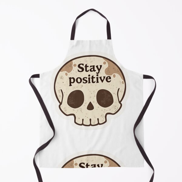 Item preview, Stay positive skull designed and sold by MendaciousMina.