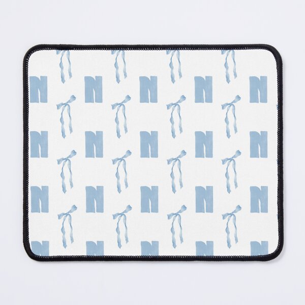 Item preview, Watercolor Blue Bow Letter N Phone Case Aesthetic Gift for Her Mom, Coquette Blue Bow Letter N Blanket Cozy Baby Shower Gift, Letter N Blue Bow Journal Graduation Gift for Her and Girls designed and sold by VivaFy.