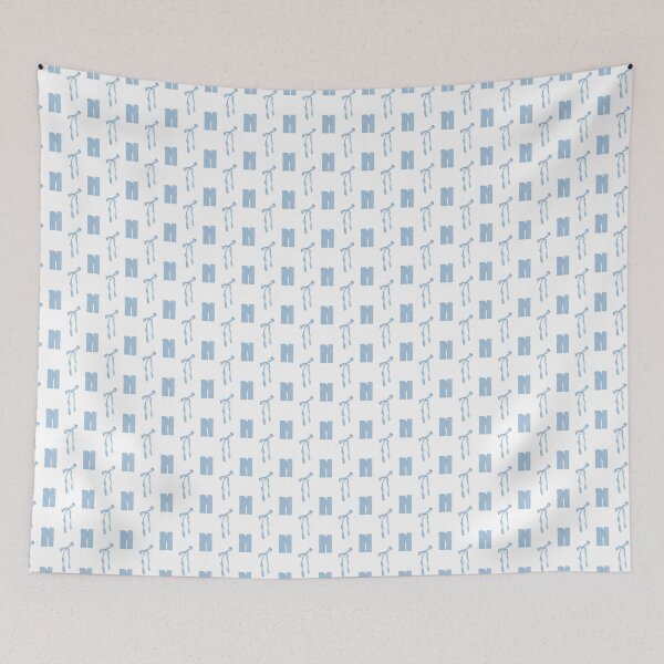 Artikelvorschau, Handyhülle mit Aquarell-Schleife und dem Buchstaben N – ein ästhetisches Geschenk für Mama und Mutter; Kuscheldecke mit koketter blauer Schleife und dem Buchstaben N – ein perfektes Geschenk zur Babyparty; Notizbuch mit blauer Schleife und dem Buchstaben entworfen und verkauft von VivaFy.
