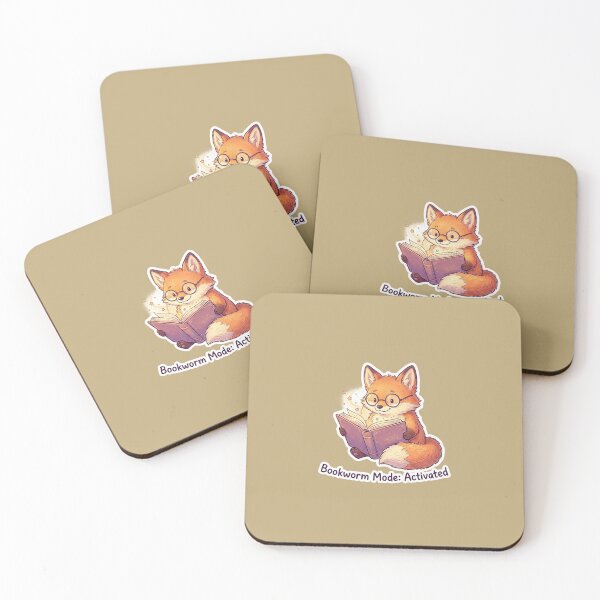 Item preview, The fox that reads books  designed and sold by SuedaKawaiSan.