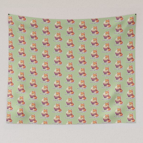 Item preview, The fox that reads books  designed and sold by SuedaKawaiSan.