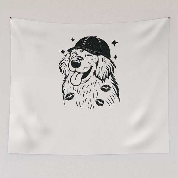 Item preview, Cute Golden Retriever Puppy Funny Dog Lover Aesthetic Illustration designed and sold by station-one.