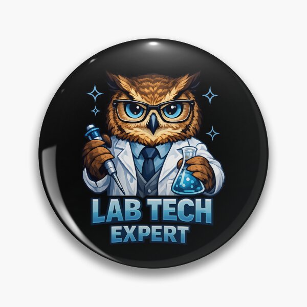 Item preview, Lab Tech Expert Owl Scientist Gift Medical Laboratory Technician Science Lab Worker Design designed and sold by ClinicalHubs.