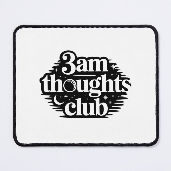 Item preview, 3AM Thoughts Club Shirt Overthinking Anxiety Humor Night Thinker Aesthetic Minimal Design designed and sold by HumanError-Club.