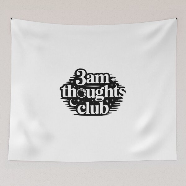 Item preview, 3AM Thoughts Club Shirt Overthinking Anxiety Humor Night Thinker Aesthetic Minimal Design designed and sold by HumanError-Club.