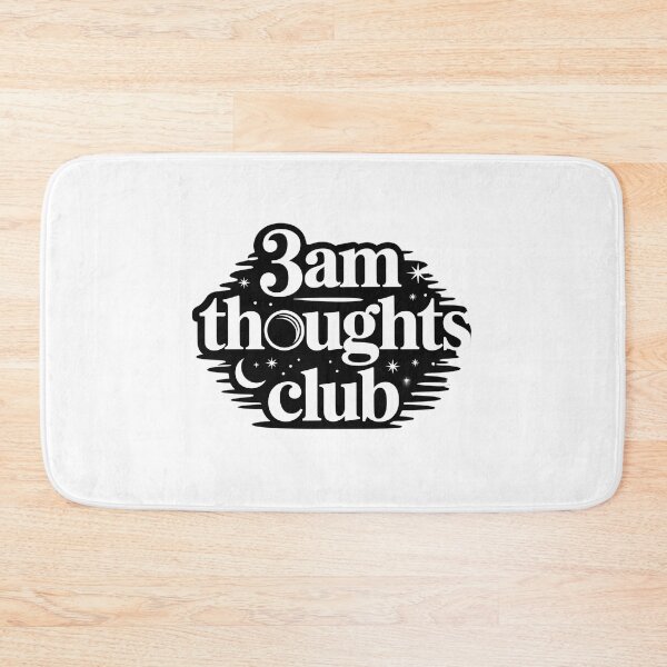 Item preview, 3AM Thoughts Club Shirt Overthinking Anxiety Humor Night Thinker Aesthetic Minimal Design designed and sold by HumanError-Club.