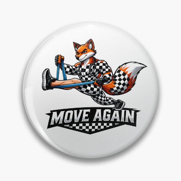 Item preview, Move Again Physical Therapy Fox PT Therapist Gift Rehab Recovery Physiotherapy Design designed and sold by ClinicalHubs.