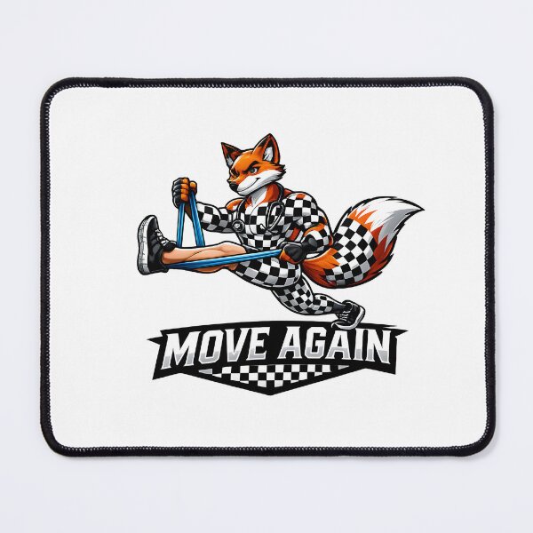 Item preview, Move Again Physical Therapy Fox PT Therapist Gift Rehab Recovery Physiotherapy Design designed and sold by ClinicalHubs.