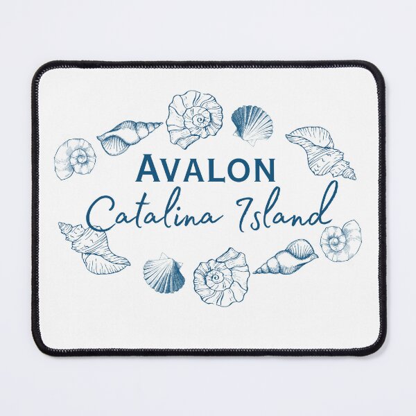 Item preview, Avalon Catalina California Seashell Circle Shirt | Coastal Beach Souvenir Tee | Ocean-Inspired California Apparel designed and sold by DonnaRaine.