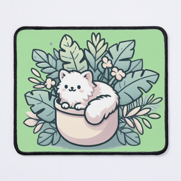 Item preview, "Cute Cat in Plant Pot" designed and sold by Dogandesighn.