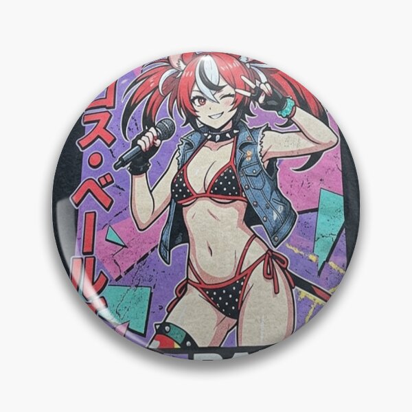 Item preview, Vtuber Hakos Baelz - Sexy Bikini Retro 90s Anime Style designed and sold by GachaGooners.