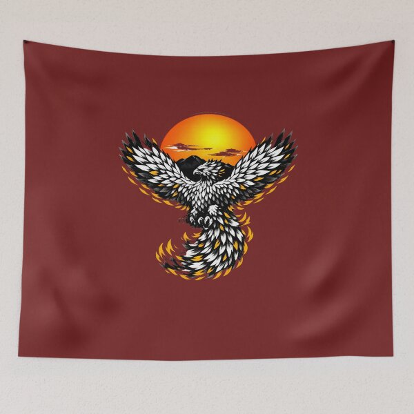 Item preview, Illustration of the Mythological Phoenix in Traditional Japanese Style designed and sold by XNewStore.