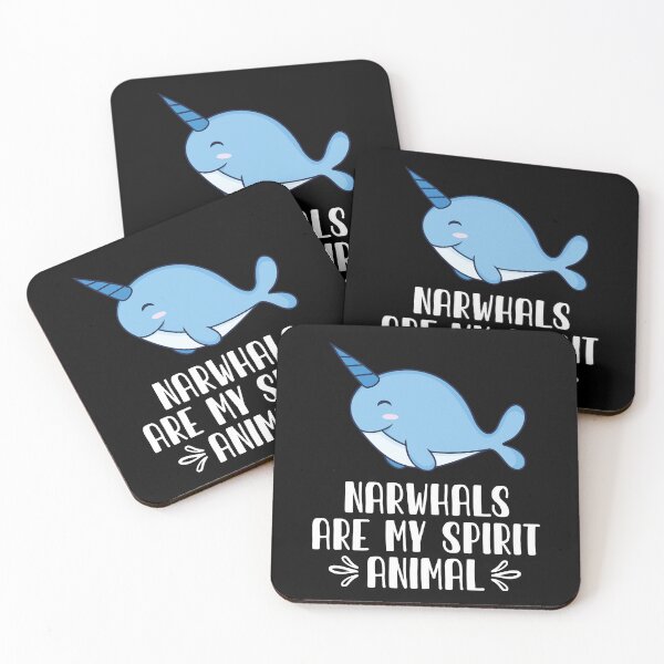 Item preview, Narwhals Are My Spirit Animal designed and sold by GabbyKash.