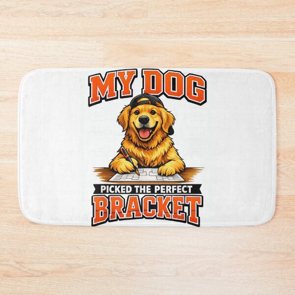 Item preview, My Dog Picked The Perfect Bracket Funny Basketball Dog Golden Retriever Sports Fan designed and sold by Ali-printshop.