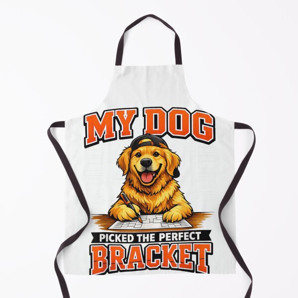 Item preview, My Dog Picked The Perfect Bracket Funny Basketball Dog Golden Retriever Sports Fan designed and sold by Ali-printshop.