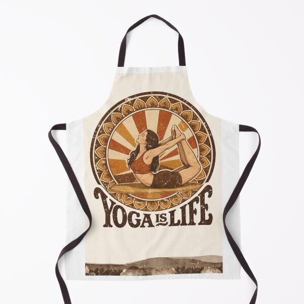 Item preview, Vintage Yoga Is Life Bow Pose Mandala – Retro 70s Boho Dhanurasana Aesthetic T-Shirt designed and sold by VINTAGEPUNTEES.