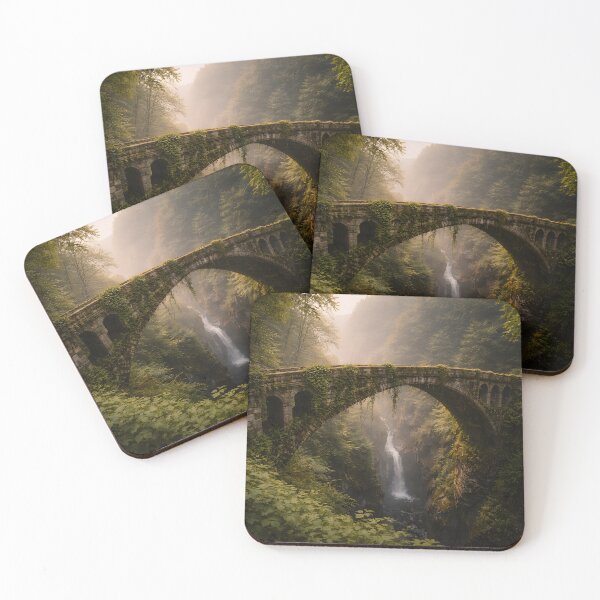 Item preview, Old stone bridge in the misty forest (AI generated) designed and sold by MS - AI - creative.