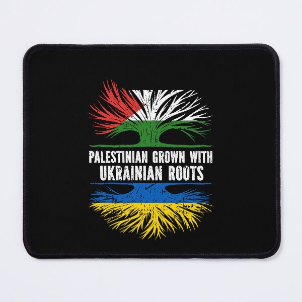 Item preview, Palestinian Grown with Ukrainian Roots Flag designed and sold by CosmoKitsch.