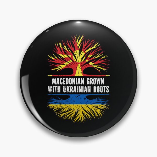 Item preview, Macedonian Grown with Ukrainian Roots Flag designed and sold by CosmoKitsch.