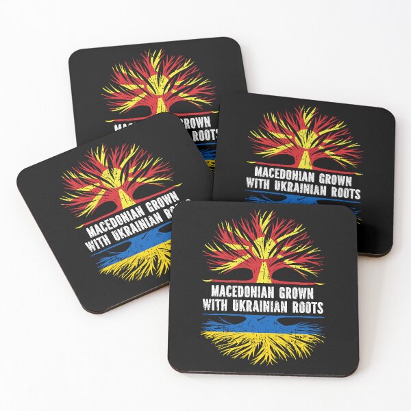 Item preview, Macedonian Grown with Ukrainian Roots Flag designed and sold by CosmoKitsch.