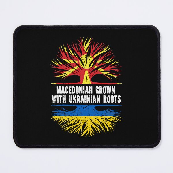 Item preview, Macedonian Grown with Ukrainian Roots Flag designed and sold by CosmoKitsch.