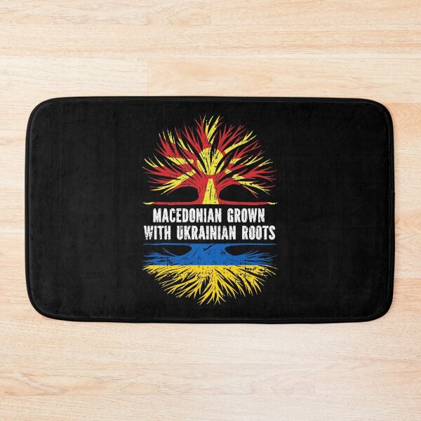 Item preview, Macedonian Grown with Ukrainian Roots Flag designed and sold by CosmoKitsch.