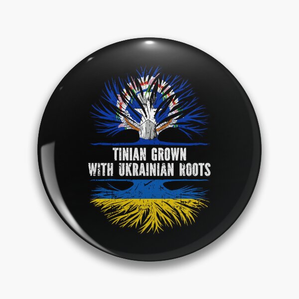 Item preview, Tinian Grown with Ukrainian Roots Flag designed and sold by CosmoKitsch.