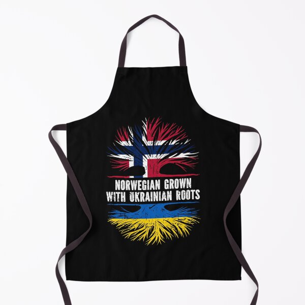 Item preview, Norwegian Grown with Ukrainian Roots Flag designed and sold by CosmoKitsch.