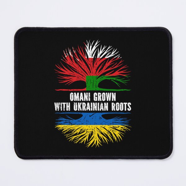 Item preview, Omani Grown with Ukrainian Roots Flag designed and sold by CosmoKitsch.