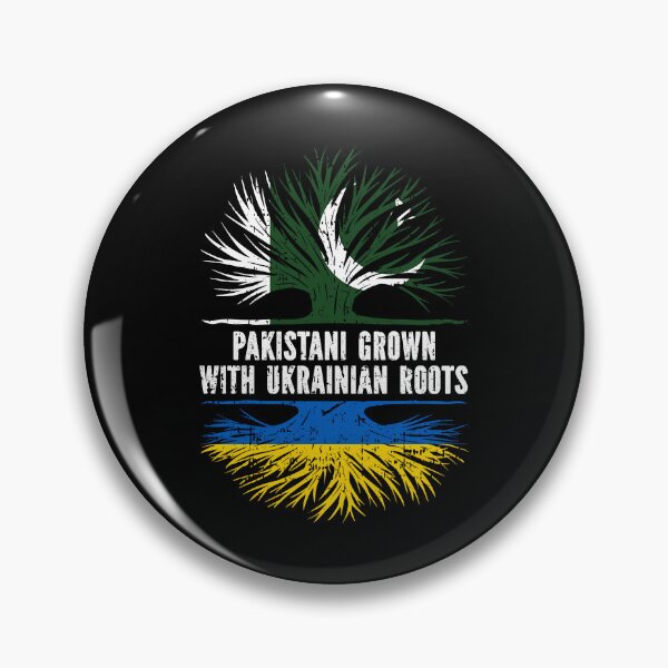 Item preview, Pakistani Grown with Ukrainian Roots Flag designed and sold by CosmoKitsch.