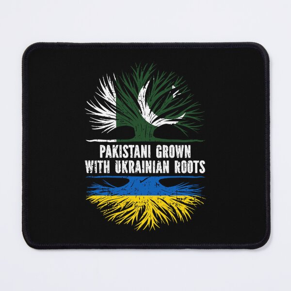 Item preview, Pakistani Grown with Ukrainian Roots Flag designed and sold by CosmoKitsch.