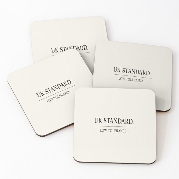 Item preview, UK Standard. Low Tolerance. Premium Minimalist UK designed and sold by POD DYNASTY | Original Print On Demand T-Shirt Graphics.