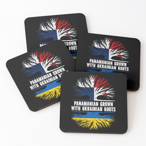 Item preview, Panamanian Grown with Ukrainian Roots Flag designed and sold by CosmoKitsch.