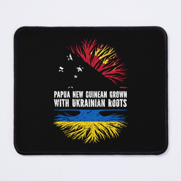 Item preview, Papua New Guinean Grown with Ukrainian Roots Flag designed and sold by CosmoKitsch.