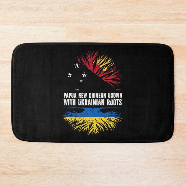 Item preview, Papua New Guinean Grown with Ukrainian Roots Flag designed and sold by CosmoKitsch.