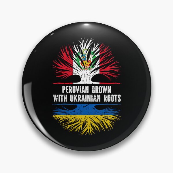 Item preview, Peruvian Grown with Ukrainian Roots Flag designed and sold by CosmoKitsch.