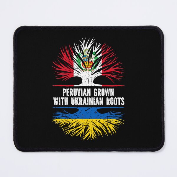 Item preview, Peruvian Grown with Ukrainian Roots Flag designed and sold by CosmoKitsch.