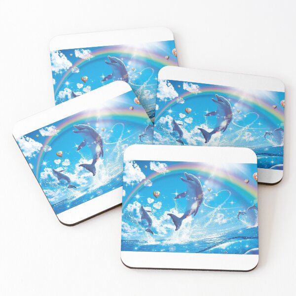 Item preview, Rainbow Dolphin Meme designed and sold by tea-rex23.