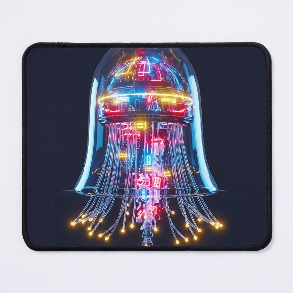 Item preview, Cybernetic Jellyfish Nexus - Deep Data Current Art designed and sold by powersunlight.